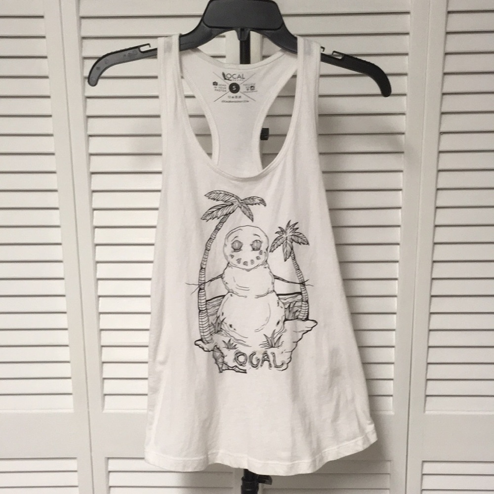 White, "Sandman", Tank Top by Local Brand (S)